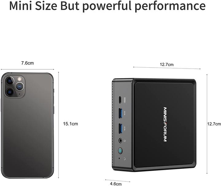 Actual product image Minisforum JB95 Mini PC (Celeron N5095, 8+256GB)