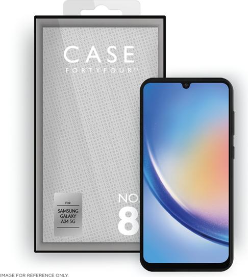 Actual product image Case FortyFour Liquid Silicone Case No.8 black (Samsung Galaxy A34 5G)