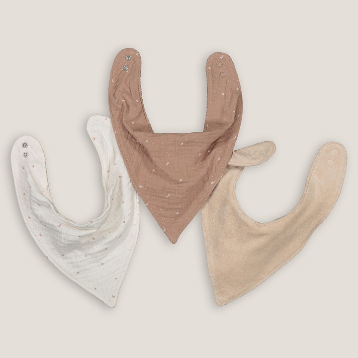 Actual product image La Redoute Collections 3-pack of cotton muslin baby scarves (0 months)