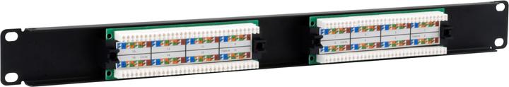 Produktbild equip Patchpanel 16x RJ45 Cat5e 19" 1HE ungeschirmt schwarz