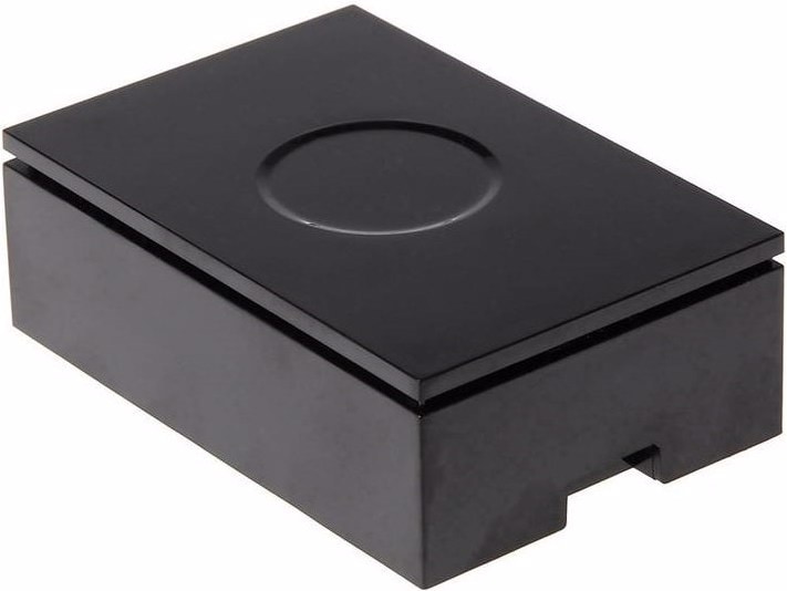 Actual product image Raspberry Pi Pi® 4B MFG Black SBC Enclosure Suitable for: 4 B Black