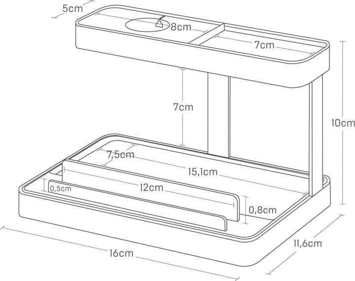 Actual product image Yamazaki Mobile & device charging stand TOWER