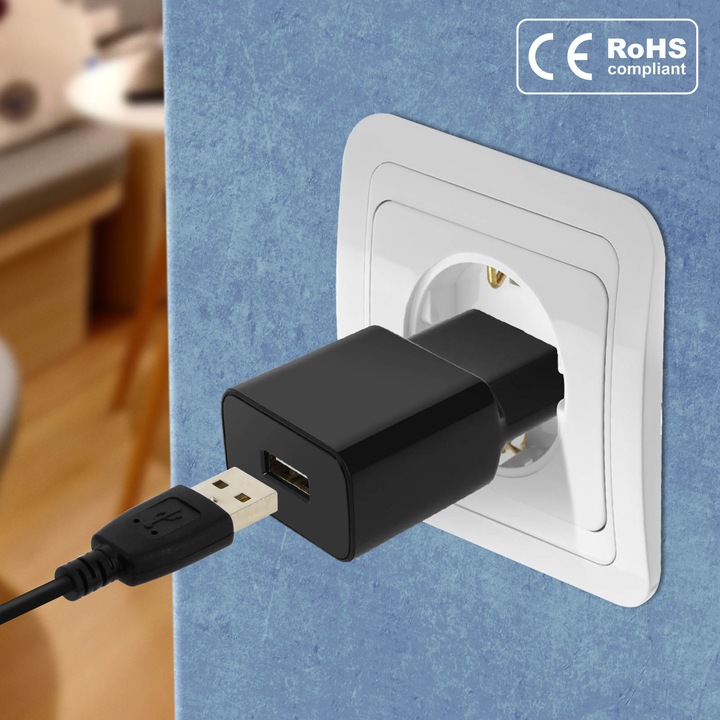 Produktbild 1A USB-Netzteil + Micro-USB Kabel (5 W)