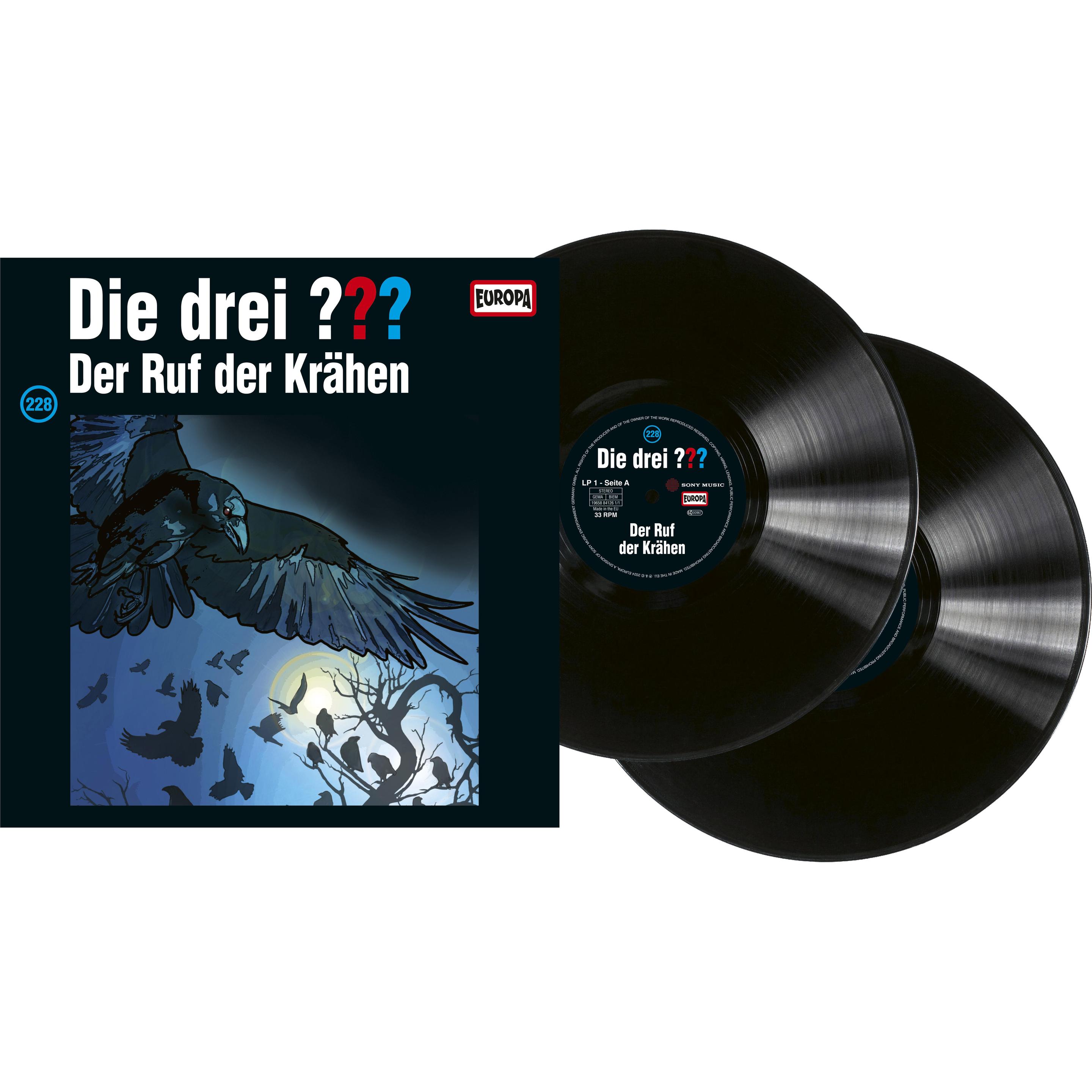 Die drei DREI FRAGEZEICHEN 228 - Der Ruf der Krähen (2LP), Schallplatten