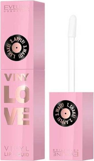Eveline Vinylove Longlasting Liquid Lipstick With Vinyl Effect 01 Pinky 4ml (01 Pinky)