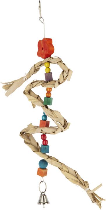 Kerbl Jouet pour oiseaux Nature avec clochette et sisal