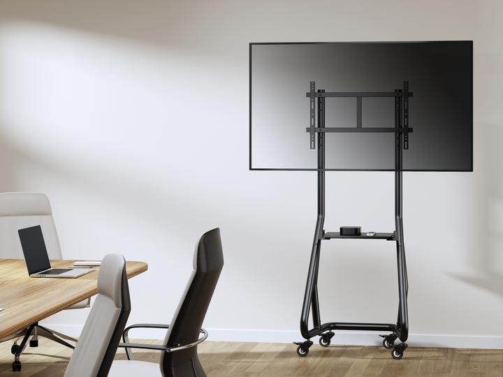 Produktbild equip TV-Wagen 37"-80"/80kg 1TFT mit Höhenverstellung grau (80", 80 kg)