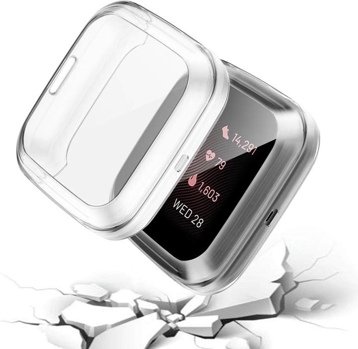 Actual product image Cover-Discount Fitbit Versa 2 - Rubber Protection Case transparent