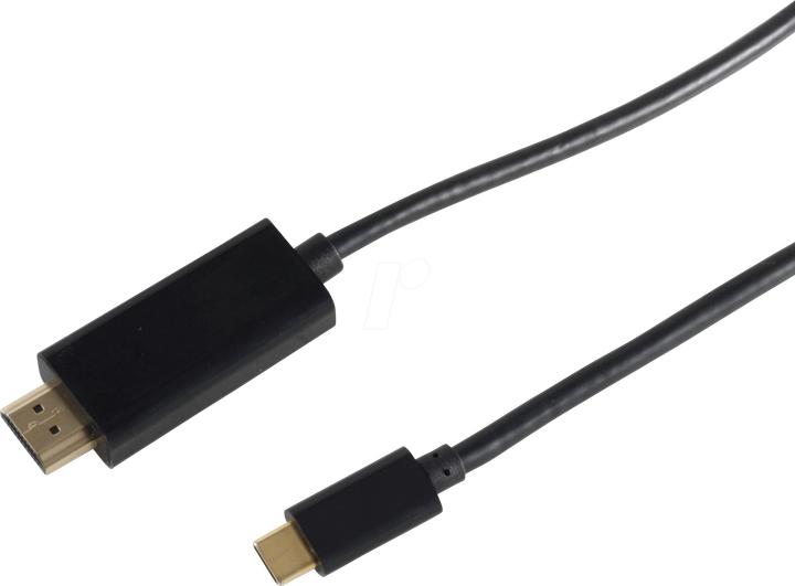Produktbild Shiverpeaks BS10-57185 Videokabel-Adapter 1,8 m HDMI Typ A (Standard) USB Typ-C Schwarz (1.80 m)
