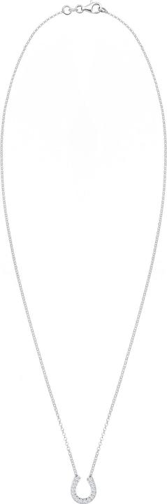 Immagine prodotto Elli Collana Ferro di cavallo Luck Zirconia Argento 925 (Argento 925, Zirconia, 45 cm)
