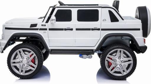 Produktbild Es-toys Kinderfahrzeug – Elektro Auto „Mercedes Maybach G650“ – Lizenziert –2 Sitzer- 24V, 4 Motor (24 V)