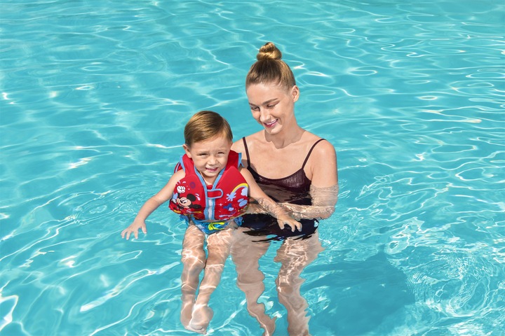 Actual product image Bestway Disney Junior Mickey & Friends Fabric Kids Swim Vest (M/L, 15 - 18 kg, 11 - 15 kg)
