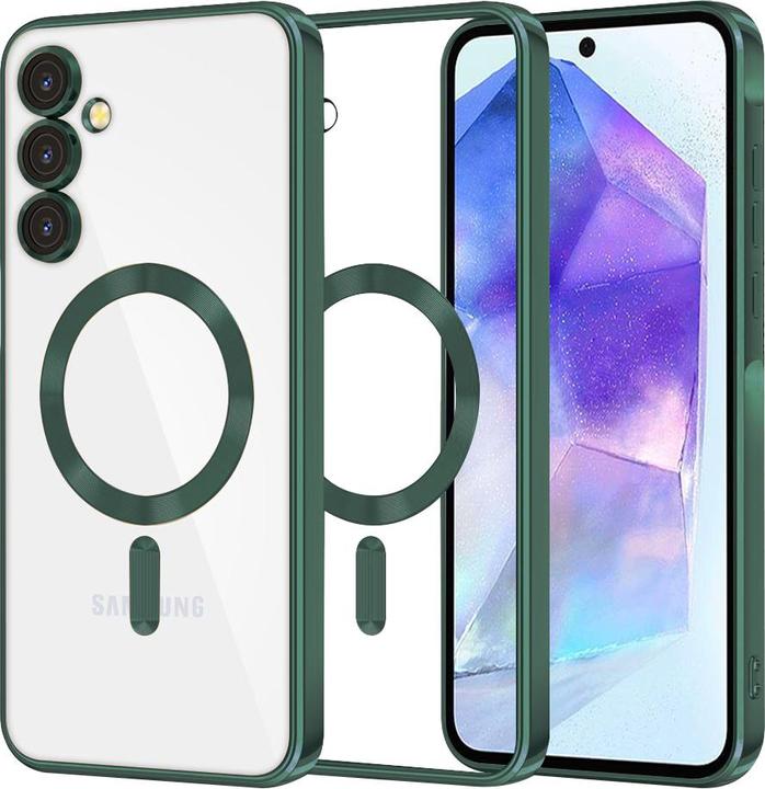 Produktbild Techsuit - Luxury Crystal MagSafe - Samsung Galaxy A55 5G - Deep Green (Samsung Galaxy A55)