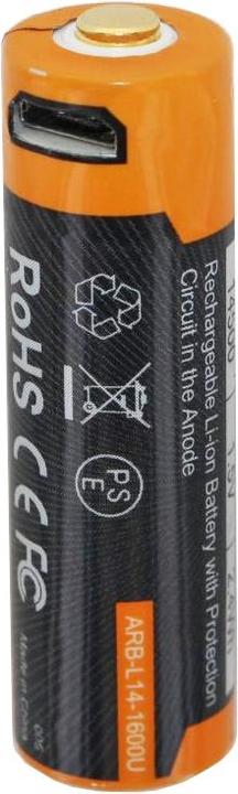 Image du produit AccuCell Akku Mignon AA LR6, mehrfach geschützt mit USB Ladekabel (1 pcs, AA, 1600 mAh)