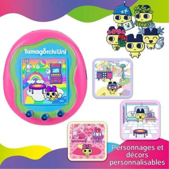 Immagine prodotto Bandai Tamagotchi Uni Rosa (Spagnolo, Tedesco, Multilingue, Italiano, Portoghese, Giapponese, Inglese, Francese)