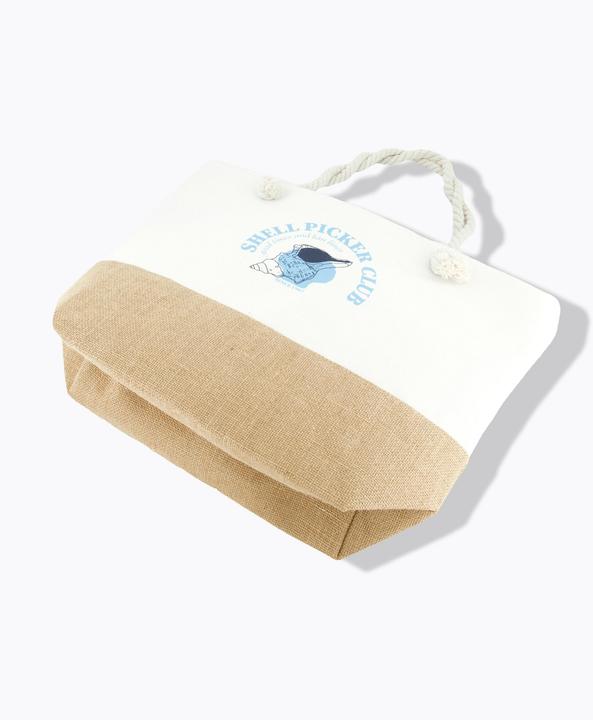 Actual product image Ulla Popken Shell Picker Club Rope Handle Beach Bag
