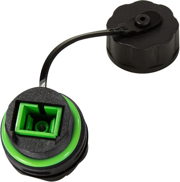 Actual product image LogiLink Waterproof SC-Simplex connector with cable sleeve and protective cap (Network coupling)