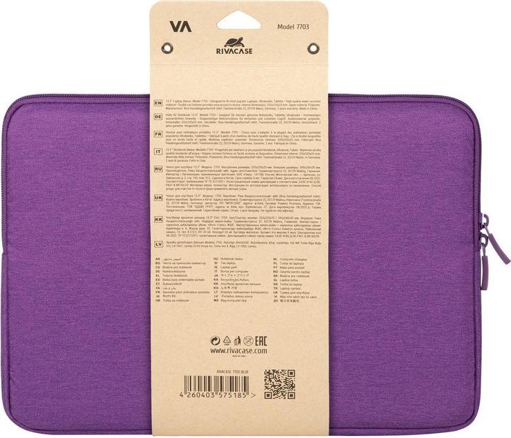 Produktbild Rivacase NB Sleeve Suzuka violet 7703 (14")