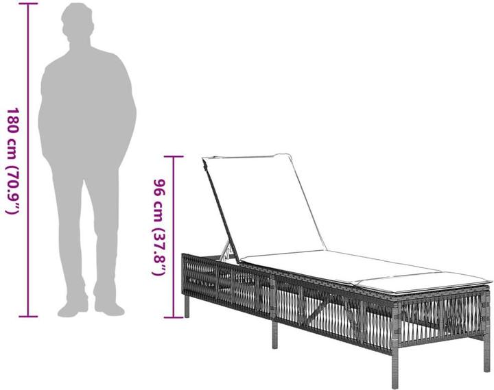 Immagine prodotto vidaXL Sonnenliege (198 cm)