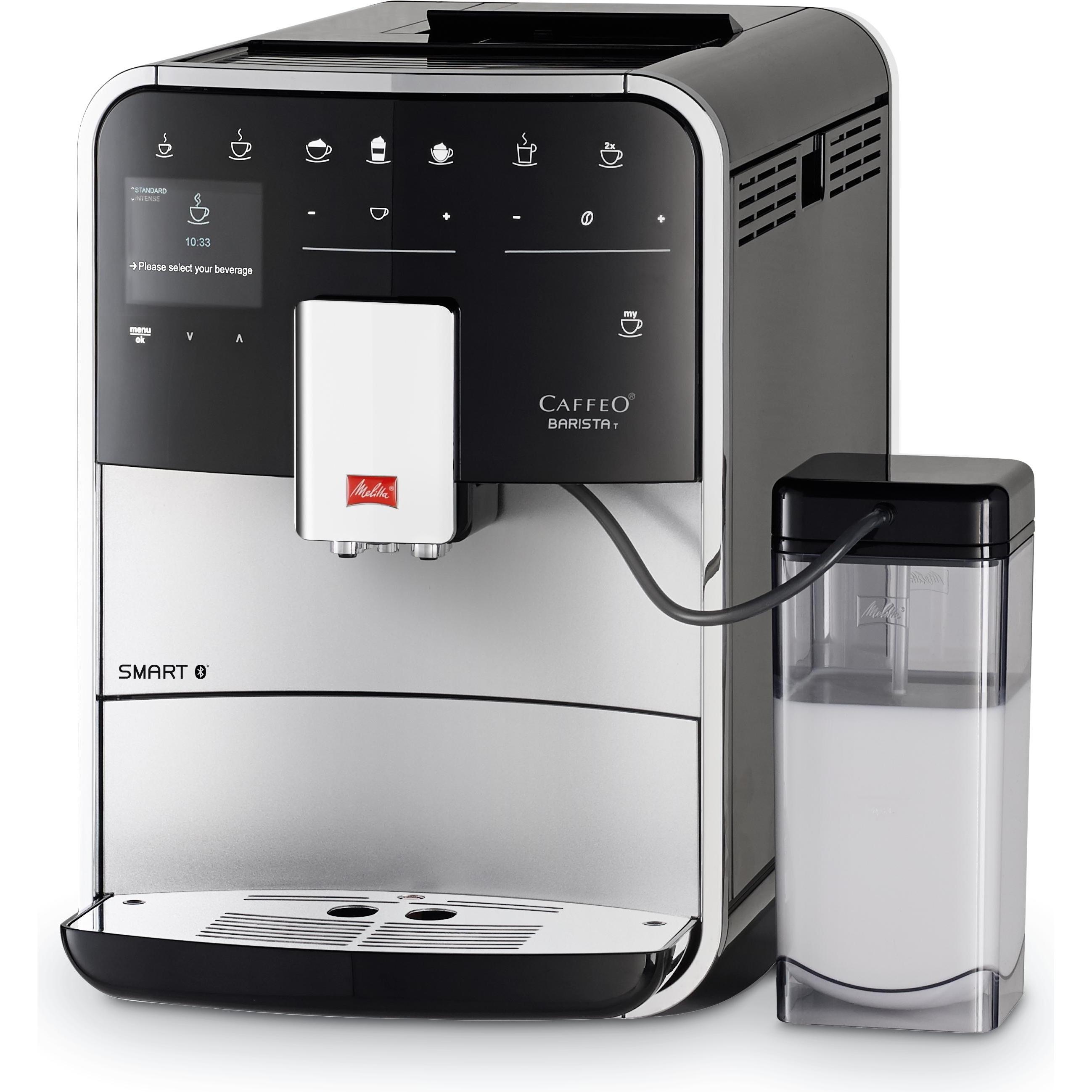 Melitta Argento Barista Smart T F830-101, Macchina Da Caffè Automatica,