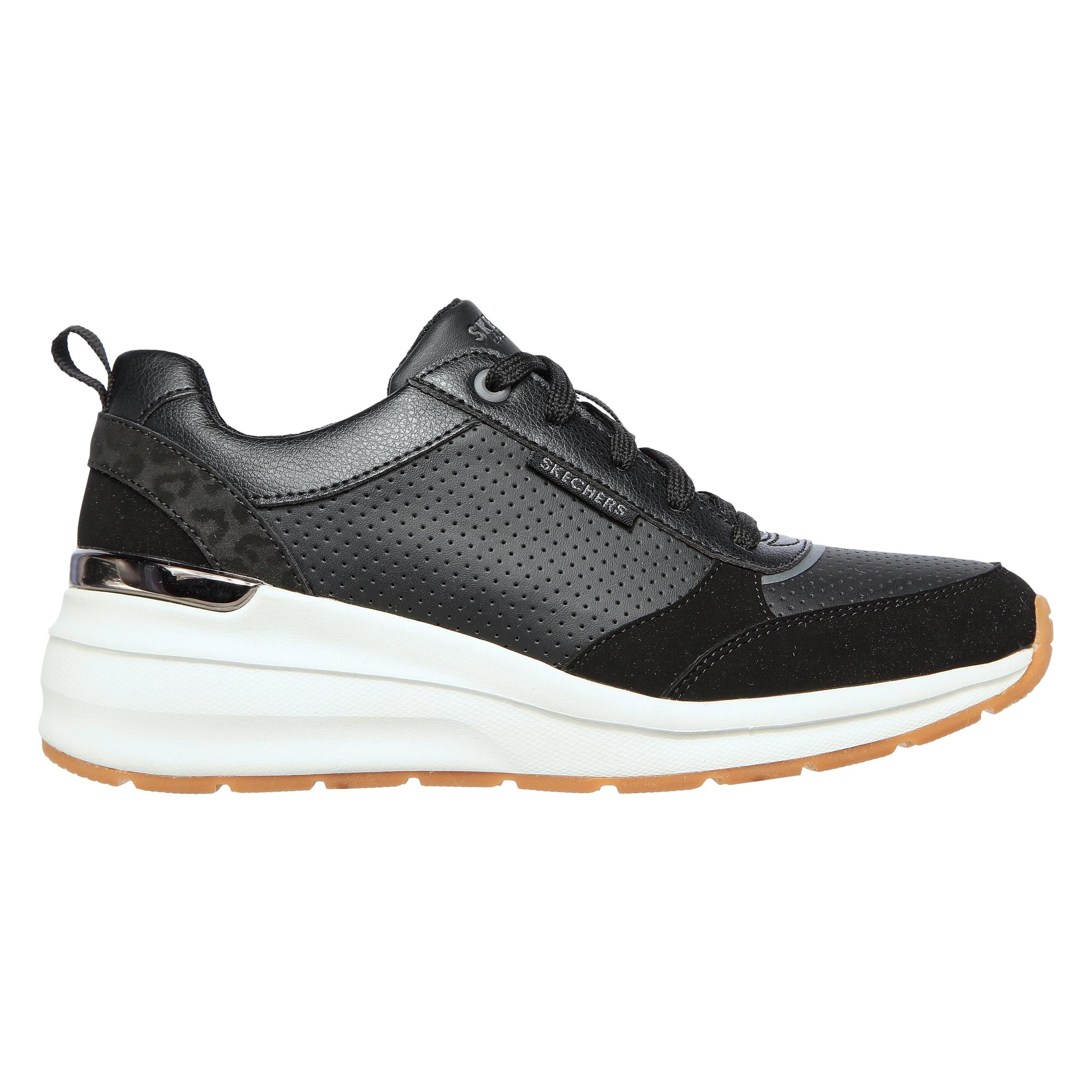 Skechers, Vrouwen, Sneakers, Biljoen-Subtiele Spots 155616-Blk *195204592281, Zwart, (39)