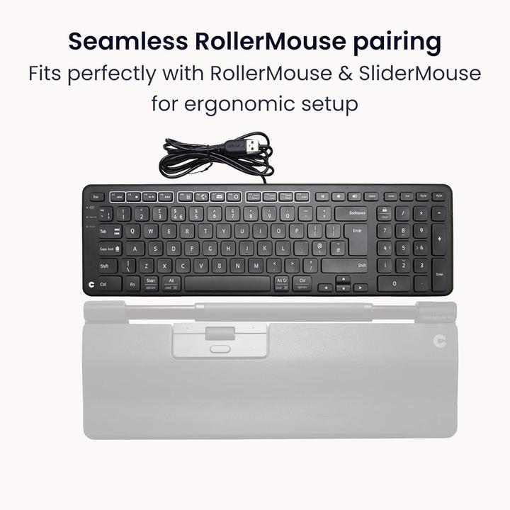 Produktbild Contour New Balance Tastatur wired US-Layout schwarz (US, Kabelgebunden)