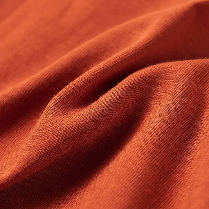 Produktbild vidaXL Kinder-Langarmshirt Rostbraun 116,Material: 100