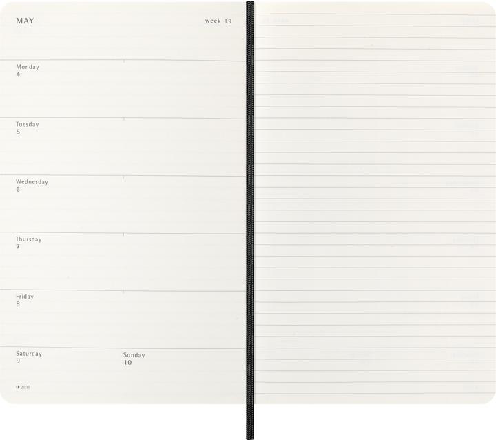 Image du produit Moleskine Agenda commercial Weekly (13 x 21 cm, Anglais)