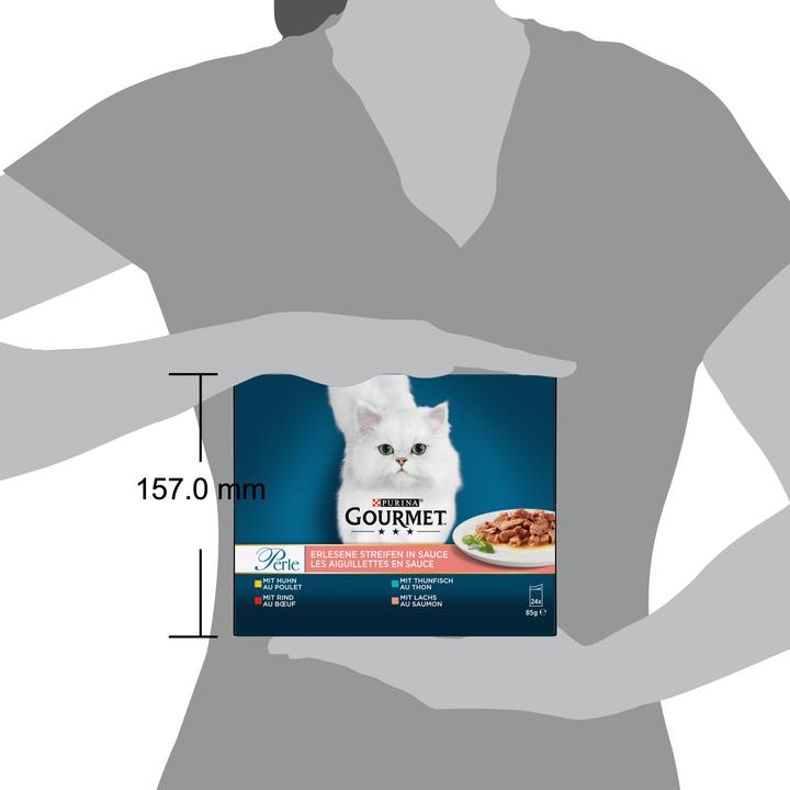 Produktbild Gourmet Perle Erlesene Streifen in Sauce (Adult, 24 Stk., 2040 g)