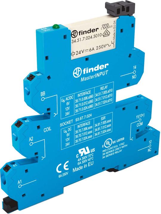 Actual product image Finder Electromechanical Relay; 6A; 12VAC/DC