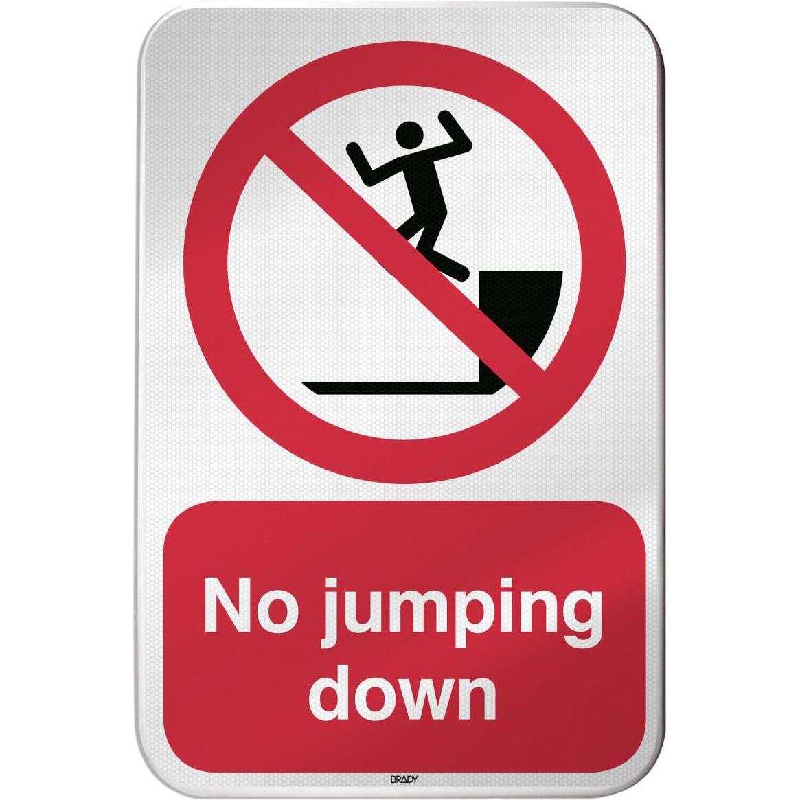 Brady, Sicherheitskennzeichnung, ISO Safety Sign - No jumping