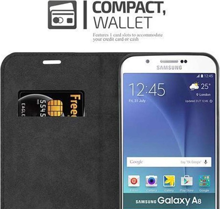 Actual product image Cadorabo Book Invisible Magnet Cover (Samsung Galaxy A8)