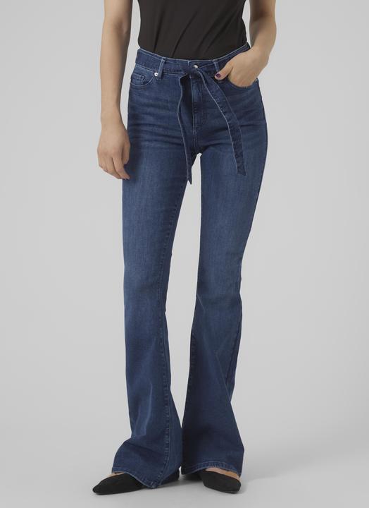 Actual product image Vero Moda VMSIGA Flared Belt High Waist Jeans (W26/L32)
