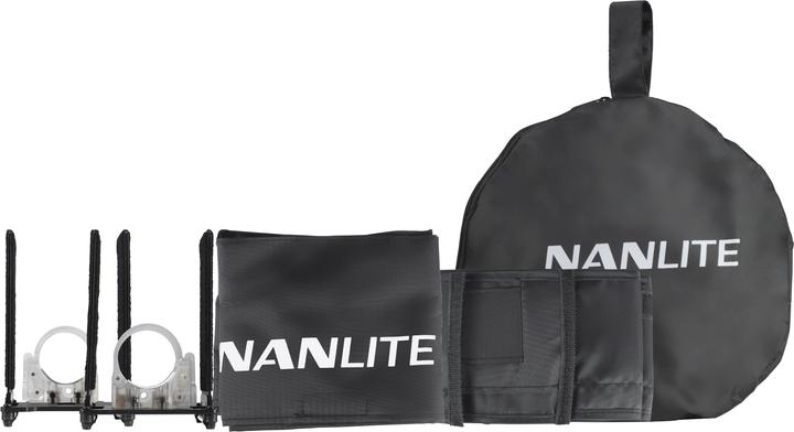 Actual product image Nanlite Barndoor with straightening grid for PavoTube 15C (Various)