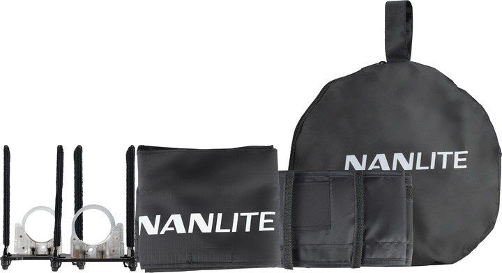 Actual product image Nanlite Barndoor with straightening grid for PavoTube 30C (Various)