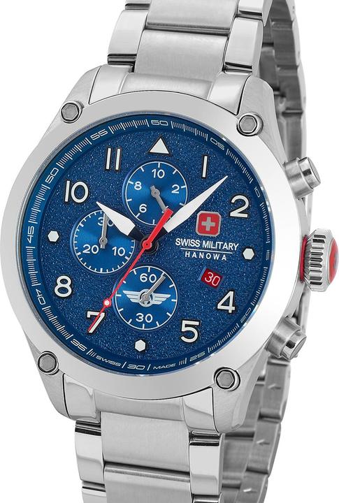 Immagine prodotto Swiss Military Hanowa SMWGI2101502 Nightflighter Chrono 44mm (Cronometro, 44 mm)