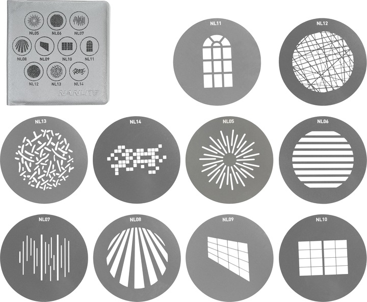 Produktbild Nanlite Gobo Set 1 zu FM Mount Projektionsaufsatz (Diverse)
