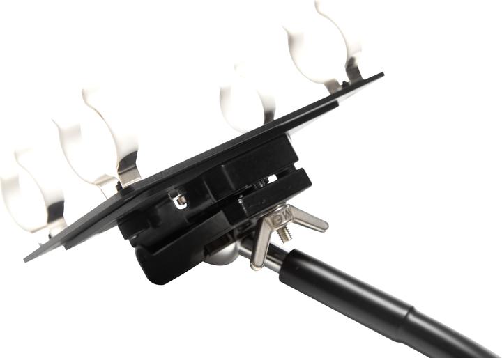 Image du produit Nanlite Support T12 avec tête sphérique et col de cygne-2 tubes (Support de stand)