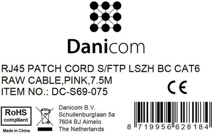 Produktbild Dsit CAT 6 Netzwerkkabel LSOH (U/UTP, CAT6, 7.50 m)