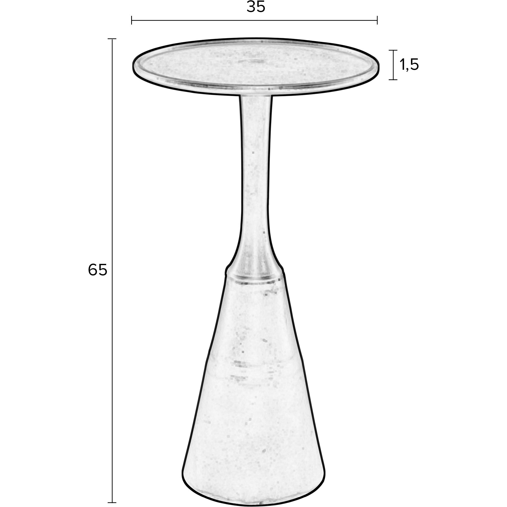 Thumbnail - White Label Living, Couchtisch + Beistelltisch, Table (35 x 35 x 65 cm)