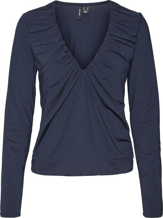 Produktbild Vero Moda Vmhanna Bianca Ls V-Neck Top Jrs Pop2 Top (XS)