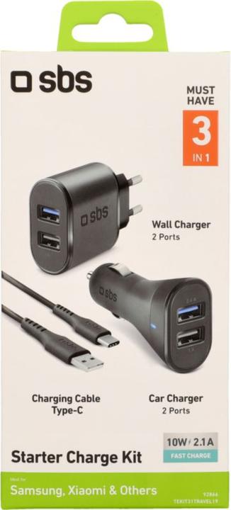 Actual product image SBS Travel Charger Kit Type C