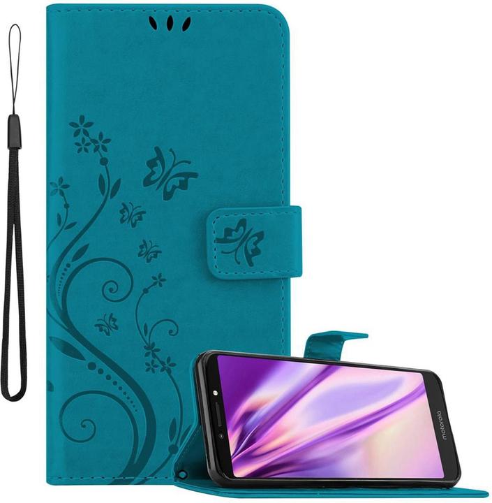 Produktbild Cadorabo Flower Book Cover (Motorola Moto E5 Plus)