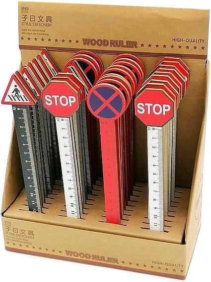 Produktbild Adar Lineal 12 cm Verkehrsschild (36 Stück) (12 cm)