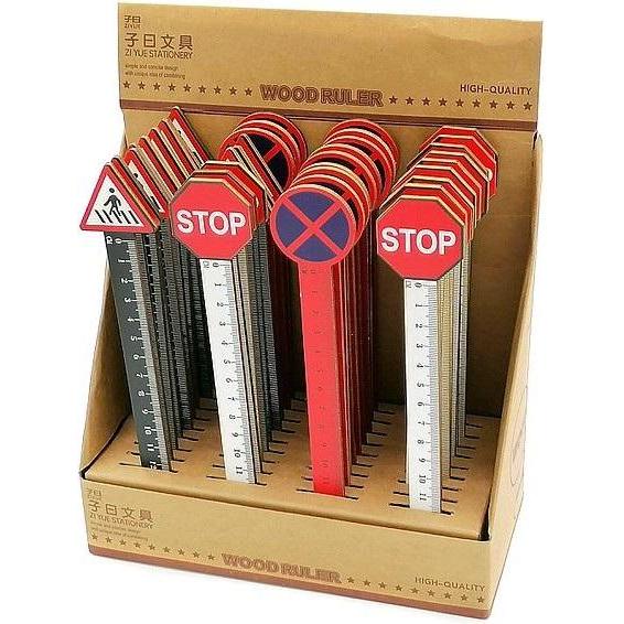 Adar, Righello, Lineal 12 cm Verkehrsschild (36 Stück) (12 cm)