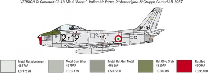 Immagine prodotto F-86E Sabre in scala 1:48