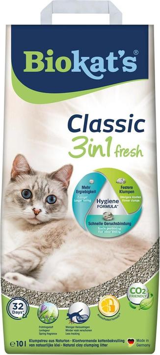 Biokat's Classic Fresh 3in1 (Fragrant, Clumping, 10 kg)
