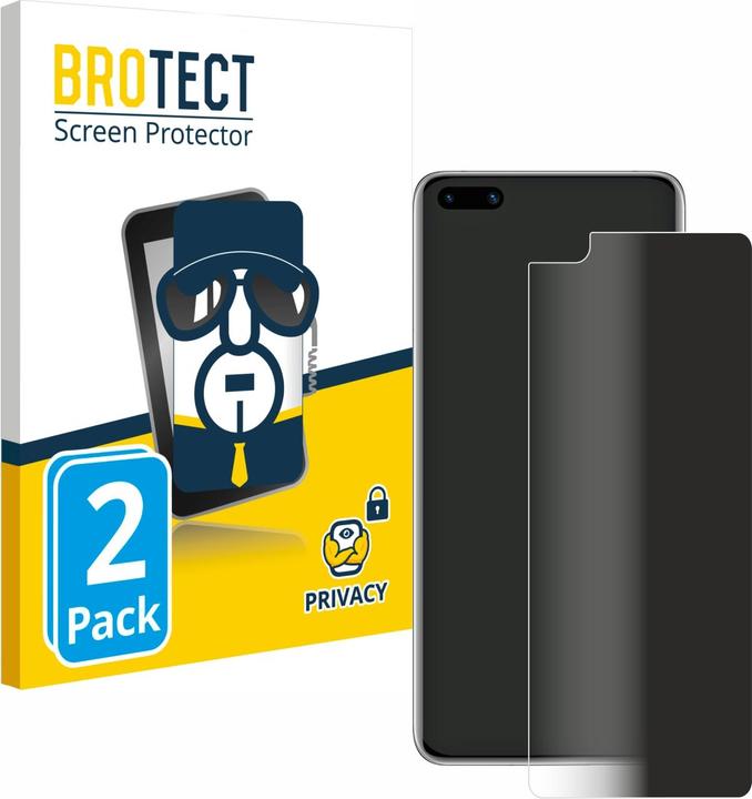 Actual product image BROTECT Anti-spy privacy film Blue light protection film (2 Piece, Huawei P40)