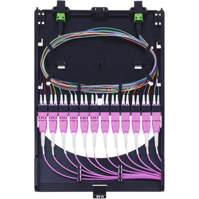 BlueOptics HD MPO Kassette 12x LC Duplex UPC 2x MPO 12 Kerne OM4 A, Transceiver