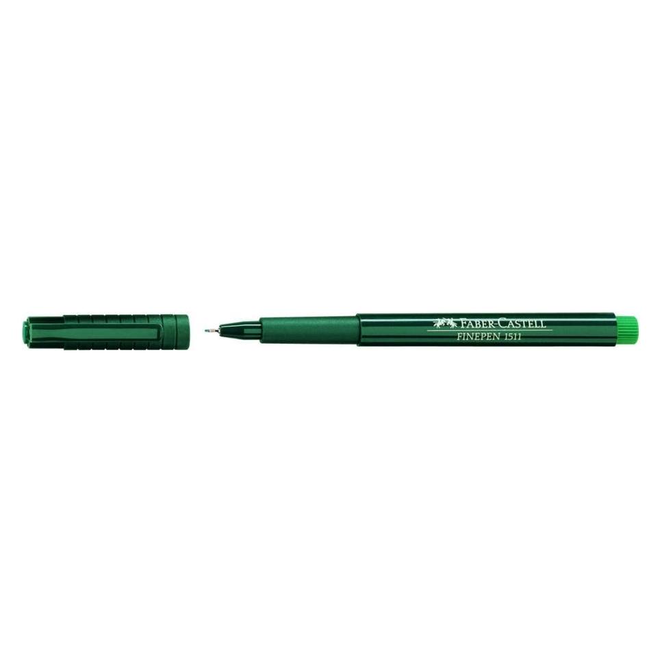 Faber Finepen 1511 Pk 10 Green (10x) (151163)
